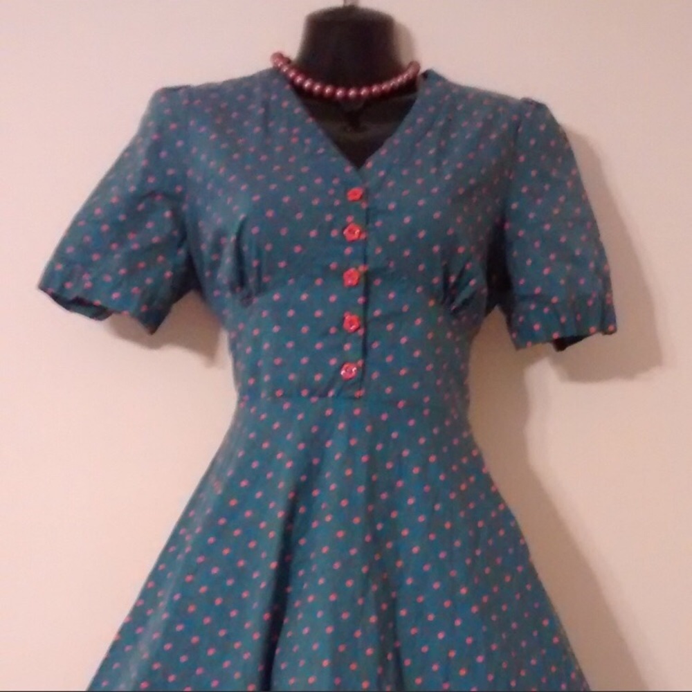 Cornflower blue Lindy Bop dress